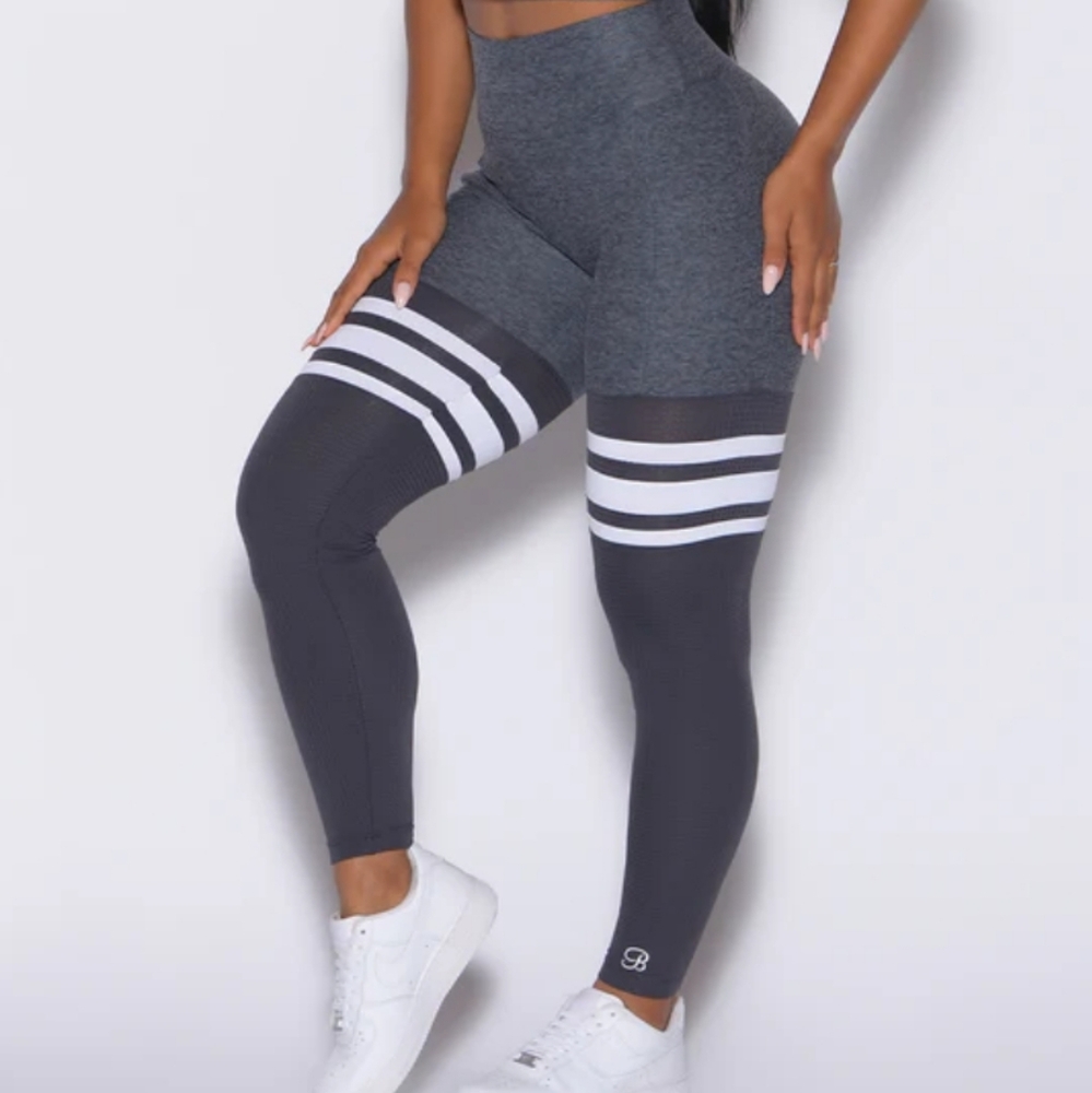 Bombshell Performance Gray Leggings - image 1